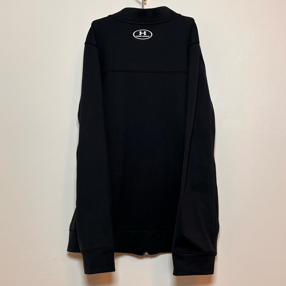 SOLD 4/6 Under Armour Boy’s Black Pennant Zip Up Jacket, Size YLG (Youth Large) - Picture 9 of 15